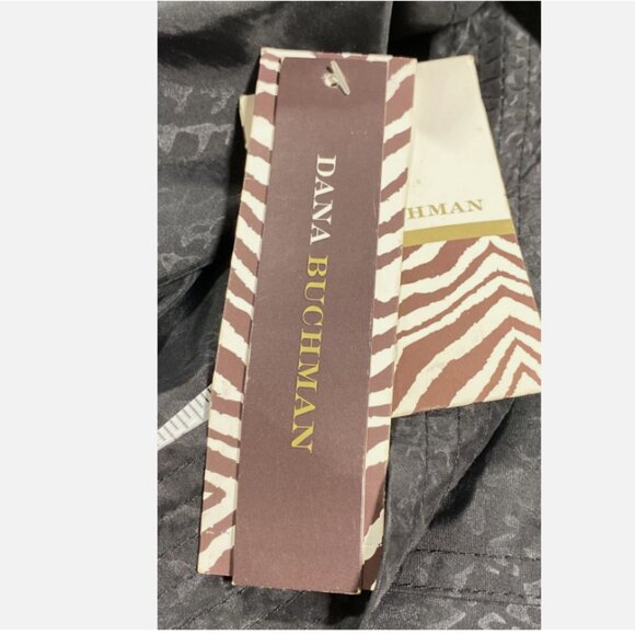 Dana Buchman Women's Black/Python print Trench Jacket Size 2X NWT - Picture 6 of 7